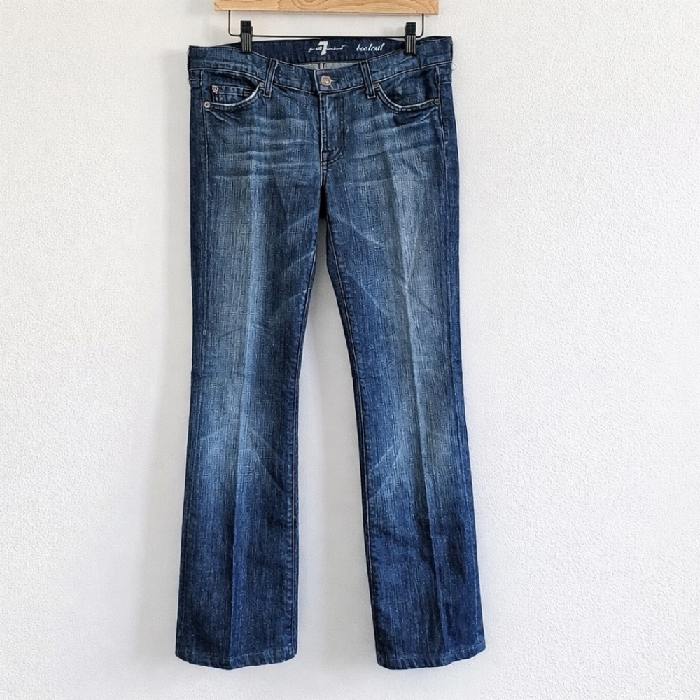 7 For All Mankind Bootcut Jeans Women’s Size 30 Medium Wash Stretch Denim
